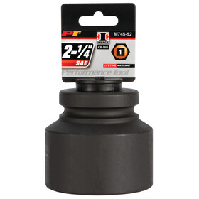Performance Tool M745-52 1" Drive 2-1/4" Impact Socket