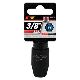 Performance Tool M800 1/2" Drive 3/8" 6pt Impact Socket