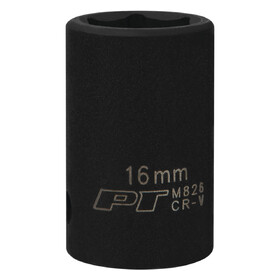 Performance Tool M826 1/2" Drive 16mm 6pt Impact Socket
