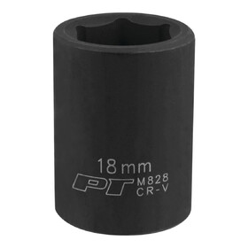 Performance Tool M828 1/2" Drive 18mm 6pt Impact Socket
