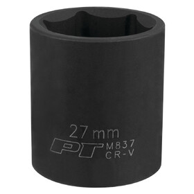 Performance Tool M837 1/2" Drive 27mm 6pt Impact Socket
