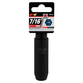Performance Tool M840 1/2" Drive 7/16" 6pt Deep Impact Socket