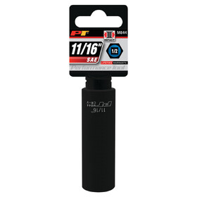 Performance Tool M844 1/2" Drive 11/16" 6pt Deep Impact Socket