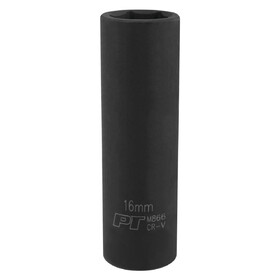 Performance Tool M866 1/2" Drive 16mm 6pt Deep Impact Socket