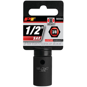 Performance Tool M894 3/8" Drive 1/2" 6pt Impact Socket