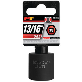 Performance Tool M899 3/8" Drive 13/16" 6pt Impact Socket
