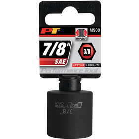 Performance Tool M900 3/8" Drive 7/8" 6pt Impact Socket