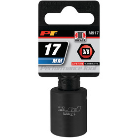 Performance Tool M917 3/8" Drive 17mm 6pt Impact Socket