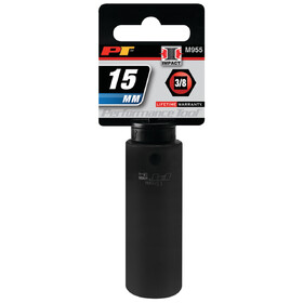 Performance Tool M955 3/8" Drive 15mm 6pt Deep Impact Socket