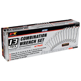 Performance Tool W1104M 13 pc. Metric Large Wrench Set