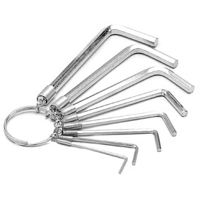 Performance Tool W1113C 8 pc. Metric Hex Key Wrench Set