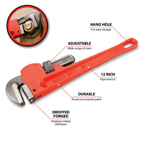 Performance Tool W1133-12B 12" Pipe Wrench