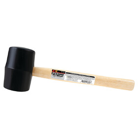 Performance Tool W1138 24 oz. Rubber Mallet Wood Handle