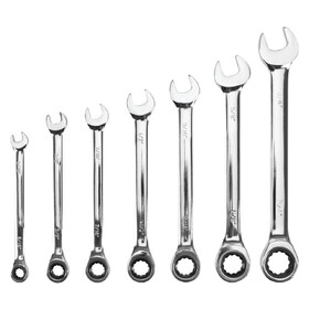 Performance Tool W1171 7 pc. SAE Ratcheting Wrench Set