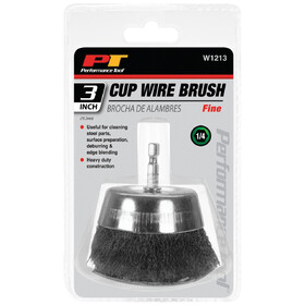 Performance Tool W1213 3" Cup Wire Brush - Fine