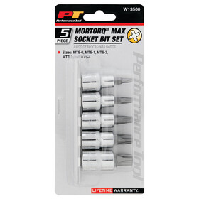 Performance Tool W13500 5 pc. Mortorq Bit Socket Set