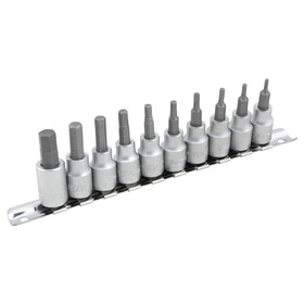 Performance Tool W1387 10 pc. 3/8" Drive SAE Hex Bit Socket Set