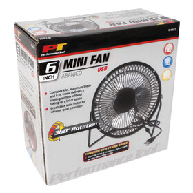 Performance Tool W1663 6" USB Mini Fan