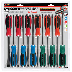 Performance Tool W1741 12 pc. Go-Thru Screwdriver Set