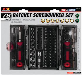 Performance Tool W1745 78 pc. Ratcheting Driver Tool Set
