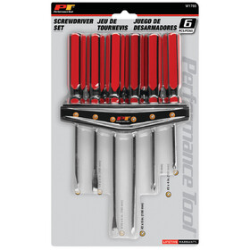 Performance Tool W1785 6 pc. Screwdriver Set