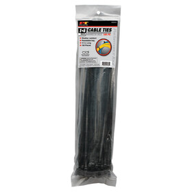 Performance Tool W2915 100 pc. 14" Black Cable Ties UV/50 lb.