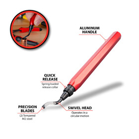 Performance Tool W2960 Swivel Head Deburring Tool
