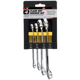 Performance Tool W30430 4 pc. SAE Flare Nut Wrench Set