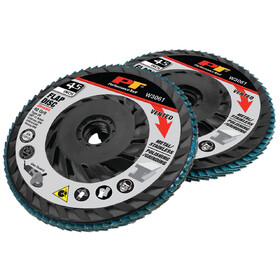 Performance Tool W3061 2 pc. 4.5" Vented Flap Disc 40-Grit Zirc