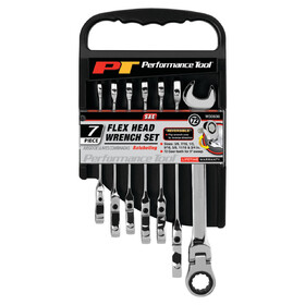Performance Tool W30636 7 pc. SAE Flex Head Ratcheting Wrenches