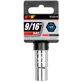 Performance Tool W32018 1/2" Drive 9/16" 6pt Socket
