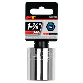 Performance Tool W32036 1/2" Drive 1-1/8" 6pt Socket
