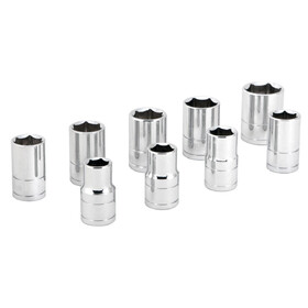 Performance Tool W32202 9 pc. 1/2" Drive Metric Socket Set