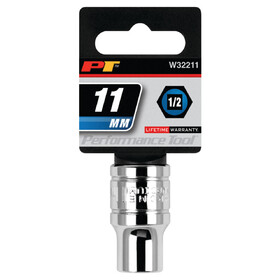 Performance Tool W32211 1/2" Drive 11mm 6pt Socket