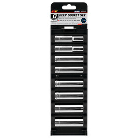 Performance Tool W32400 8 pc. 1/2" Drive Metric Deep Socket Set