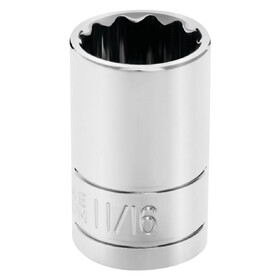Performance Tool W32522 1/2" Drive 11/16" 12pt Socket