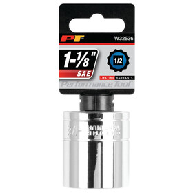 Performance Tool W32536 1/2" Drive 1-1/8" 12pt Socket