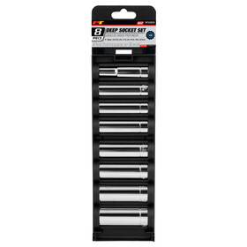 Performance Tool W32600 8 pc. 1/2" Drive 12pt SAE Deep Socket Set