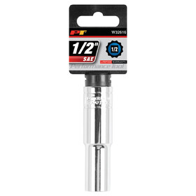 Performance Tool W32616 1/2" Drive 1/2" 12pt Deep Socket