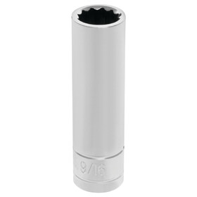Performance Tool W32618 1/2" Drive 9/16" 12pt Deep Socket