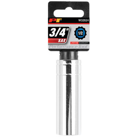 Performance Tool W32624 1/2" Drive 3/4" 12pt Deep Socket