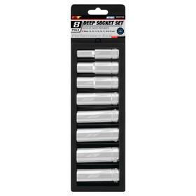 Performance Tool W32700 8 pc. 1/2" Drive Metric Deep Socket Set