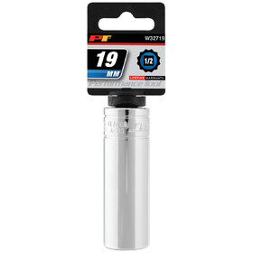 Performance Tool W32719 1/2" Drive 19mm 12pt Deep Socket