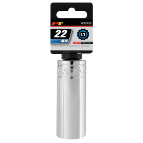 Performance Tool W32722 1/2" Drive 22mm 12pt Deep Socket
