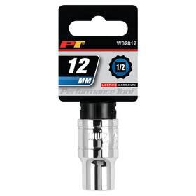 Performance Tool W32812 1/2" Drive 12mm 12pt Socket