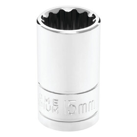 Performance Tool W32815 1/2" Drive 15mm 12pt Socket