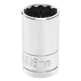 Performance Tool W32816 1/2" Drive 16mm 12pt Socket
