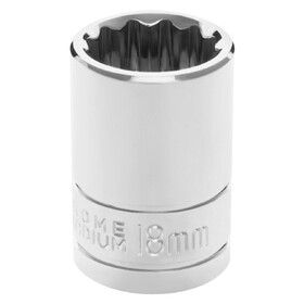 Performance Tool W32818 1/2" Drive 18mm 12pt Socket