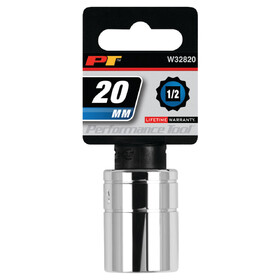 Performance Tool W32820 1/2" Drive 20mm 12pt Socket