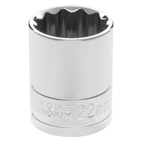 Performance Tool W32822 1/2" Drive 22mm 12pt Socket